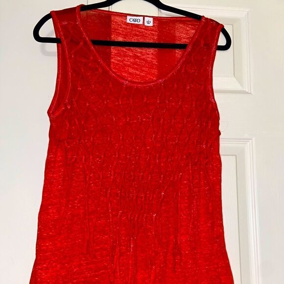 Cato net sleeveless top  - Picture 1 of 5